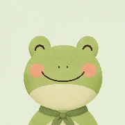Cheerful frog