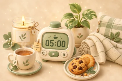 Cozy Break collection, with all its Study Icons gathered together