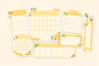 Sunny Days collection, with all its Study Icons gathered together