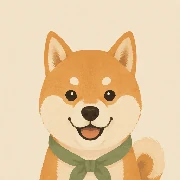 Friendly shiba dog